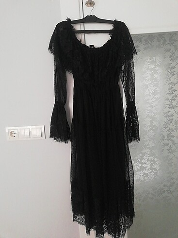 Womchery Dantel Elbise