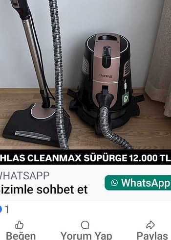 Cleanmax Siyah Elektrikli Süpürge - Görsel 4