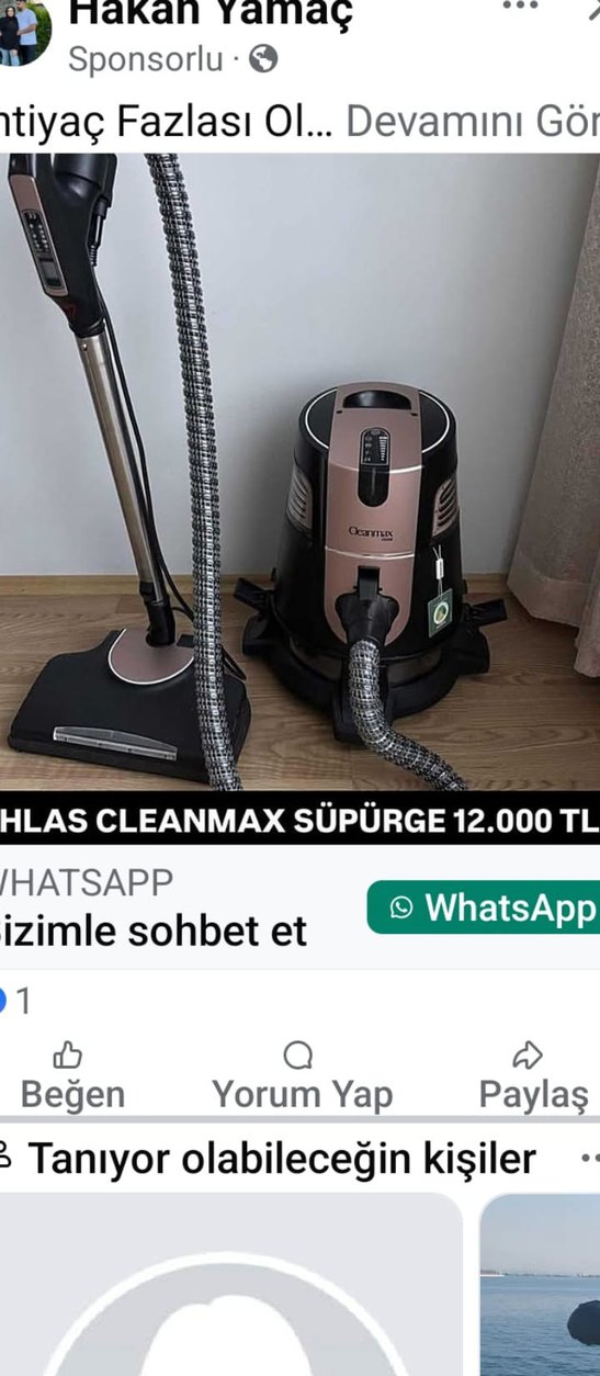 Cleanmax Siyah Elektrikli Süpürge - Görsel 4