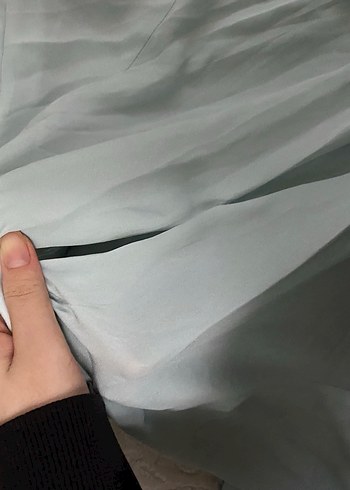 Mavi  Uzun  Elbise - Görsel 4