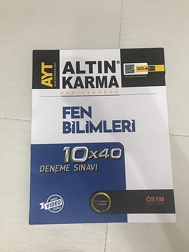 AYT ALTIN KARMA FEN BİLİMLERİ DENEMESİ
