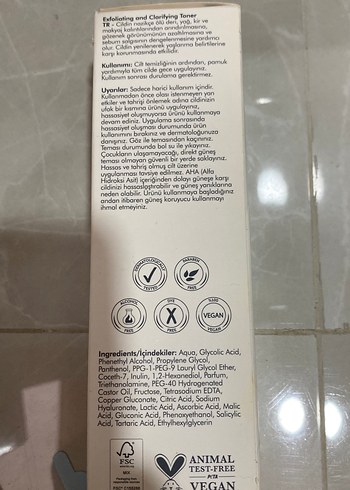The Purest Solutions AHA+BHA Peeling Tonik 200 ml - Görsel 2