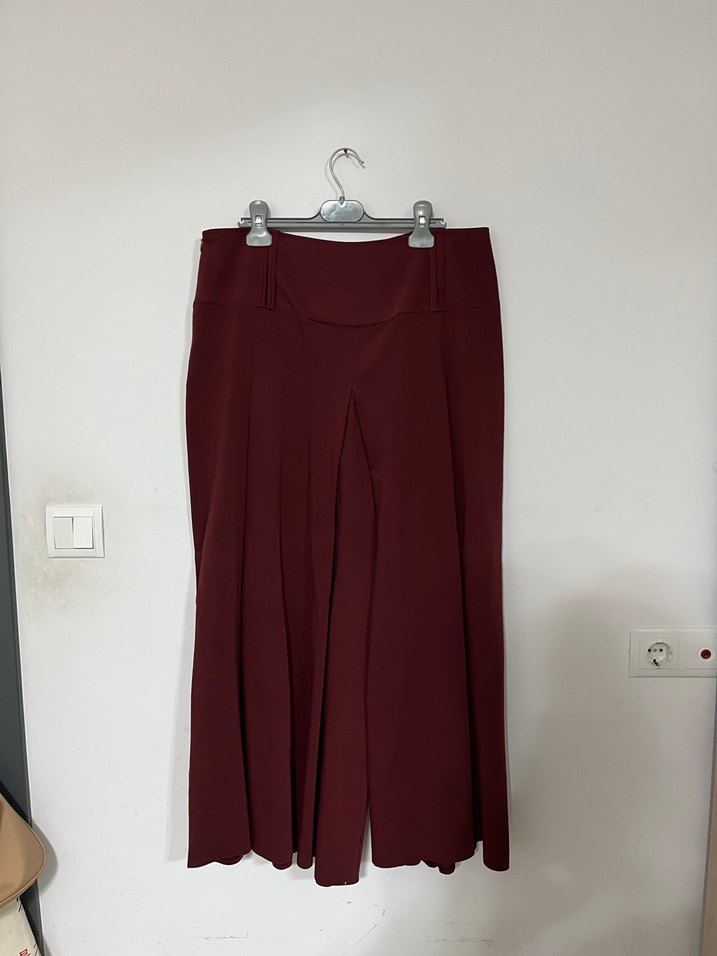 Bordo pantolon etek - Görsel 2