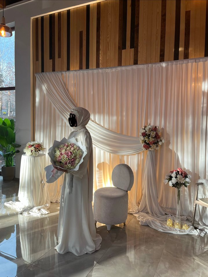 ekru nişan elbisesi - Görsel 2