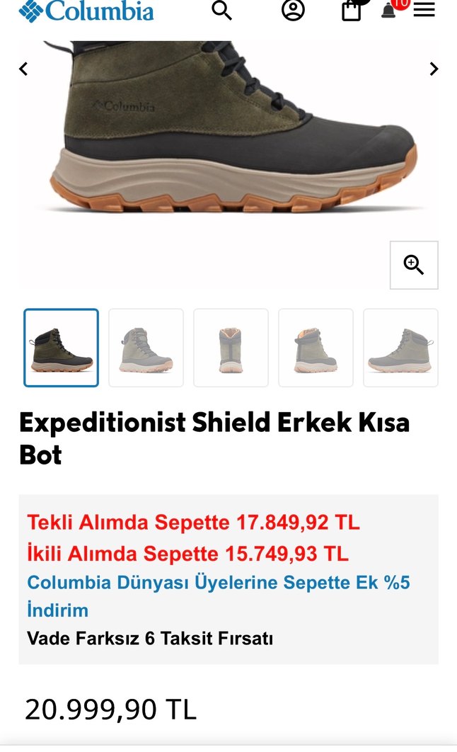 Columbia kar botu - Görsel 2