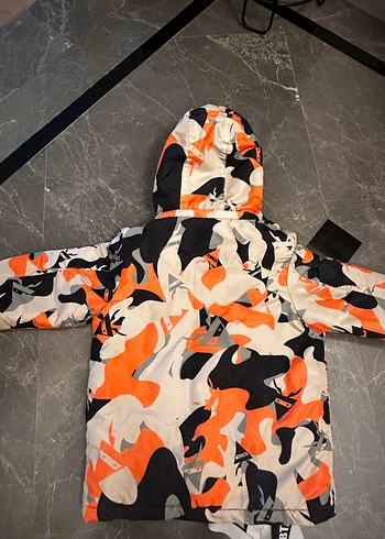 B&G store , Turuncu Kamuflaj Desenli Erkek Kayak takımı - Görsel 7