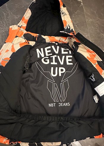 B&G store , Turuncu Kamuflaj Desenli Erkek Kayak takımı - Görsel 4