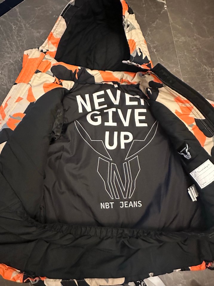 B&G store , Turuncu Kamuflaj Desenli Erkek Kayak takımı - Görsel 4