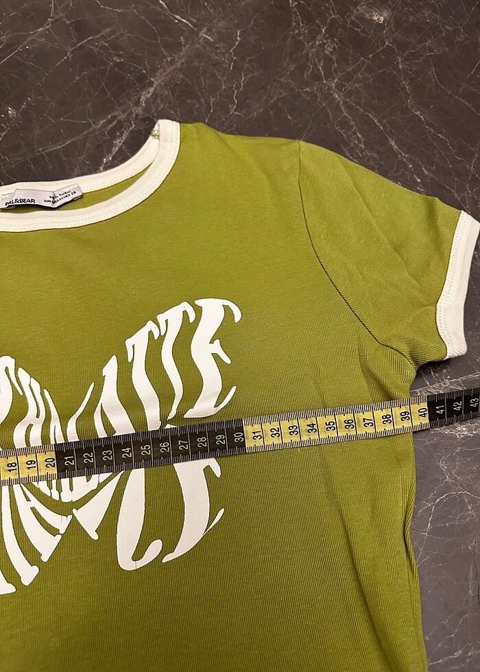 Pull & Bear crop tişört - Görsel 4