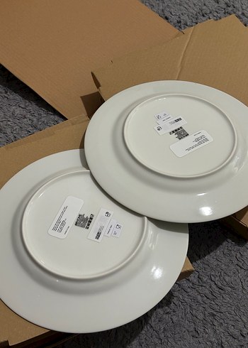 H&M HOME YEŞİL ÇİZGİLİ SERVİS TABAK - Görsel 4