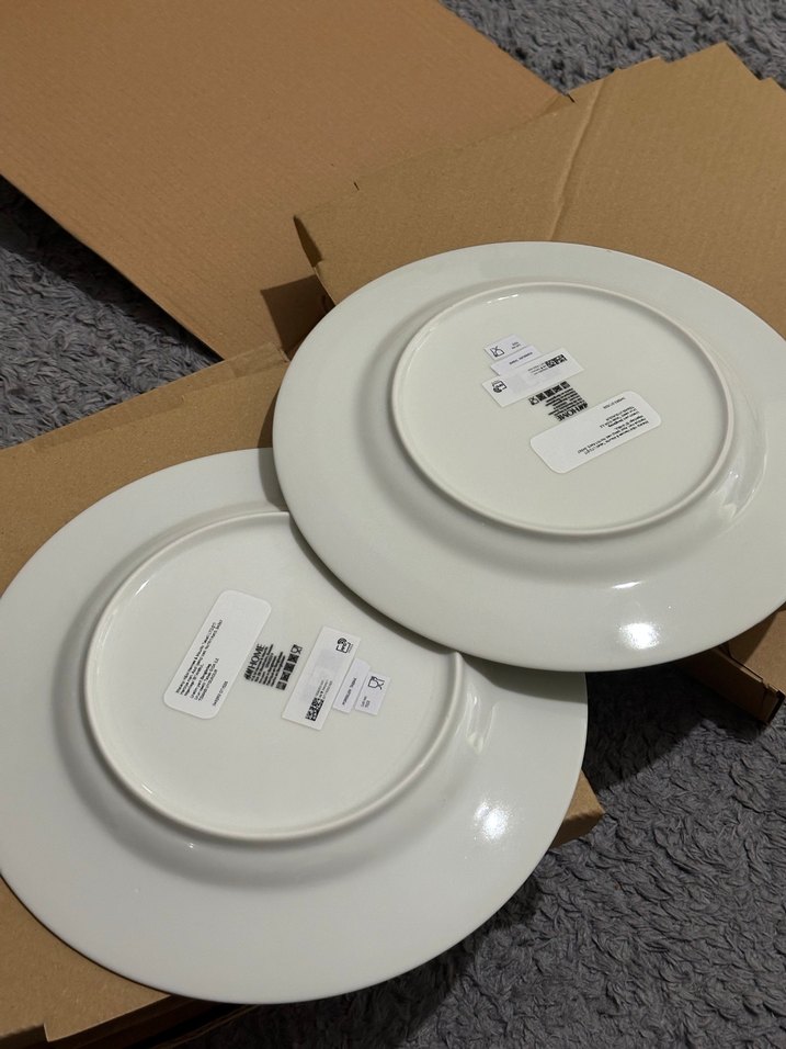 H&M HOME YEŞİL ÇİZGİLİ SERVİS TABAK - Görsel 4