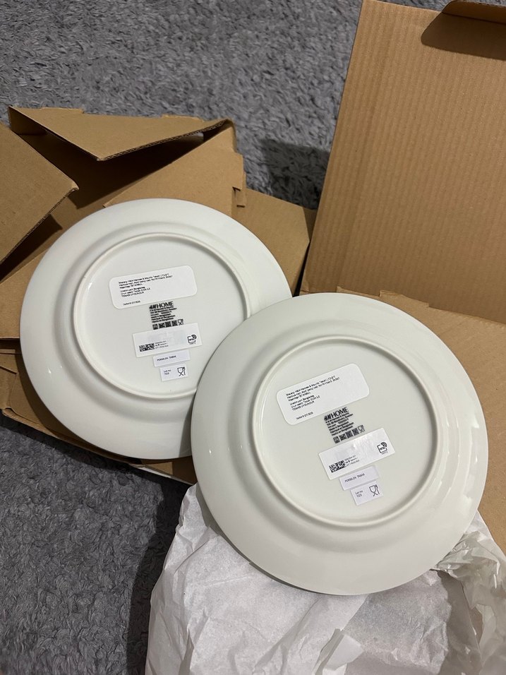 H&M HOME YEŞİL ÇİZGİLİ PASTA TABAK - Görsel 4