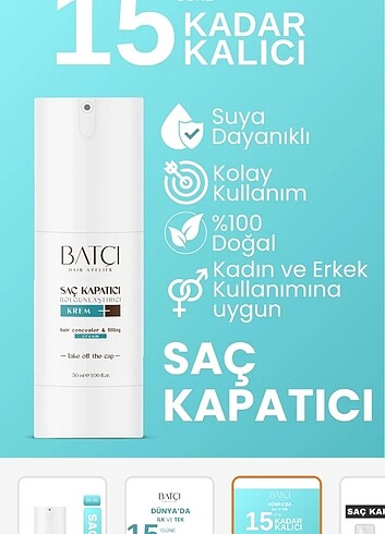 Batci saç kapatici