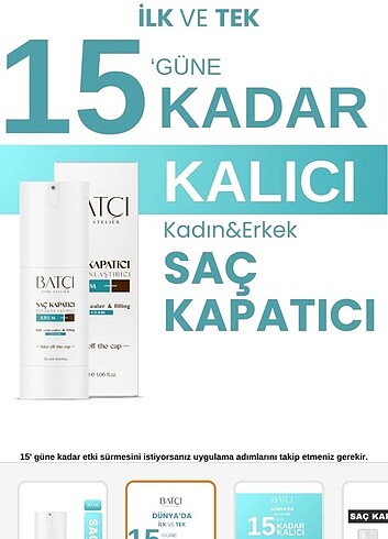Batci saç kapatici - Görsel 2