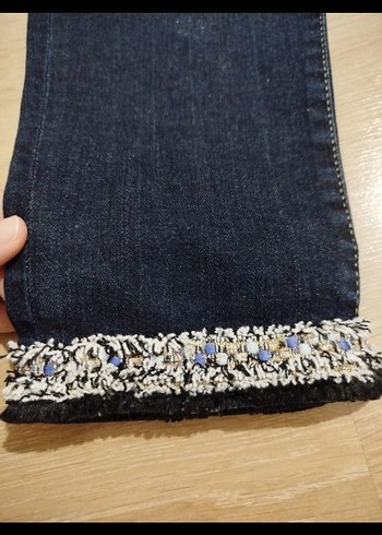 Koton Lacivert Kadın Kot Pantolon - Görsel 3