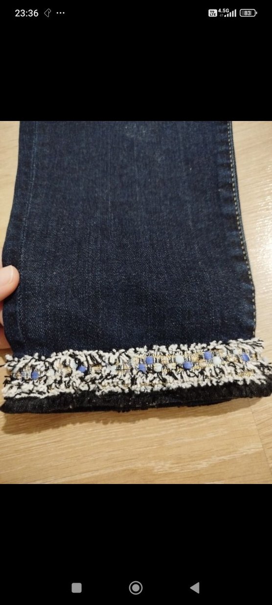 Koton Lacivert Kadın Kot Pantolon - Görsel 3