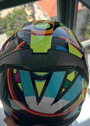 Renkli Desenli Motosiklet Kaskı JK20 - Görsel 5