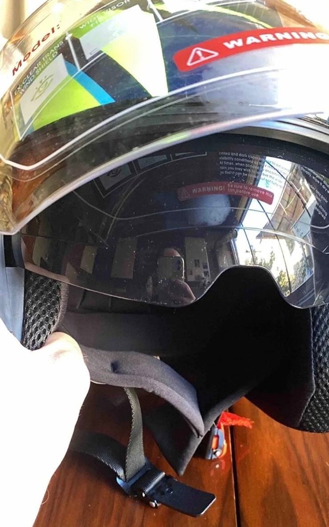 Renkli Desenli Motosiklet Kaskı JK20 - Görsel 2