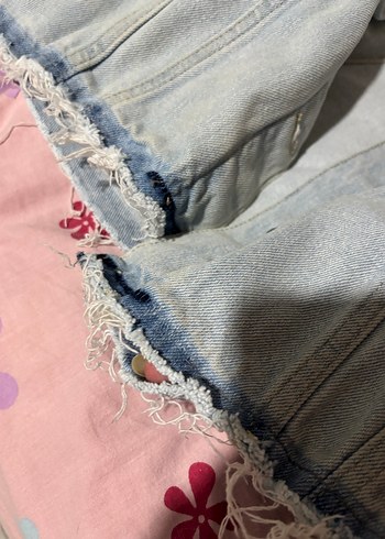 Mavi Düğmeli Unisex Denim Ceket - Görsel 6