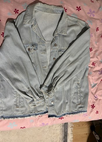 Mavi Düğmeli Unisex Denim Ceket - Görsel 4