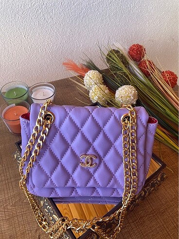 Chanel Lila Askılı Çanta