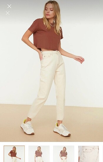 trendyolmilla bej pantolon