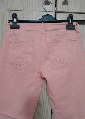 Pembe Midi Kadın Kumaş Pantolon