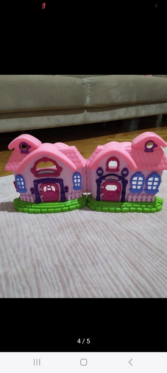Renkli Pembe Oyuncak Ev - Görsel 3