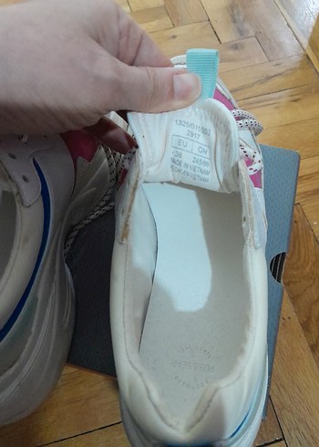 Renkli Platform Topuklu Bağcıklı Kadın Spor Ayakkabı - Görsel 4