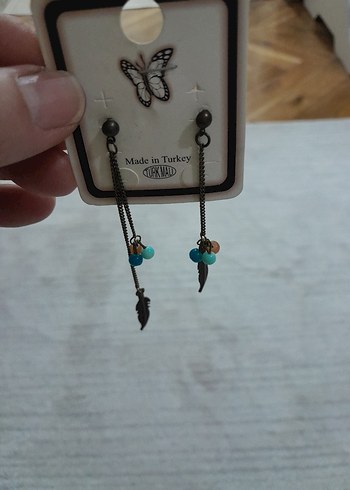 Uzun Boncuklu Bohem Küpeler - Görsel 4