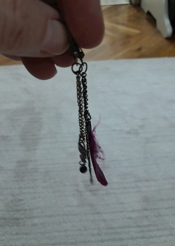 Uzun Boncuklu Bohem Küpeler - Görsel 5