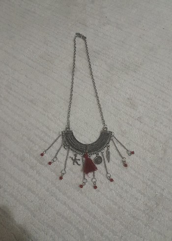 Uzun Boncuklu Bohem Kadın Kolyesi - Görsel 8