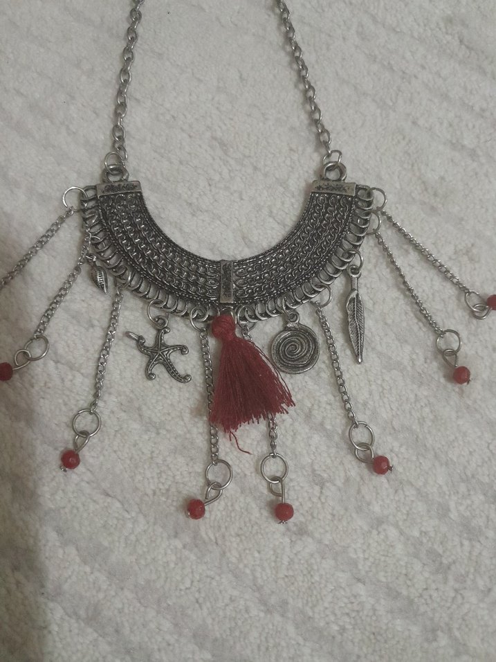 Uzun Boncuklu Bohem Kadın Kolyesi - Görsel 5