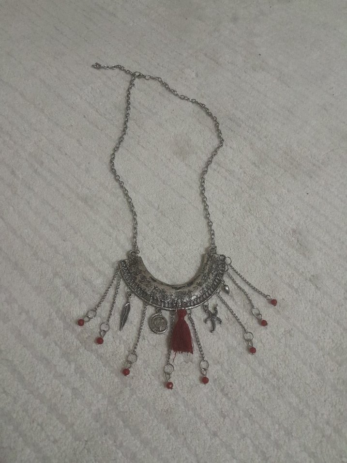 Uzun Boncuklu Bohem Kadın Kolyesi - Görsel 3