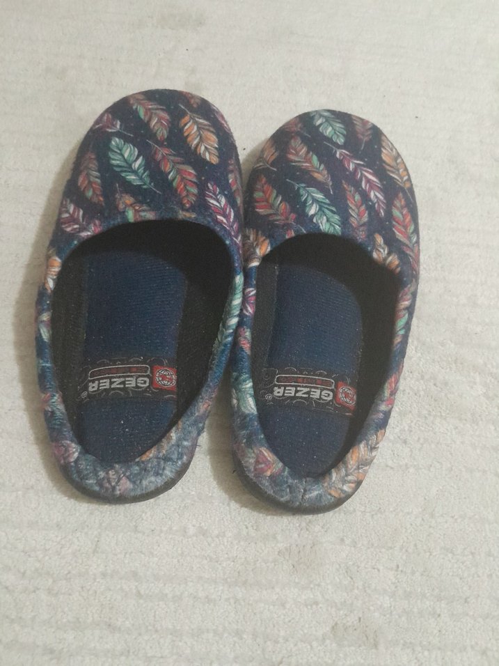 Renkli Örgü Bohem Kadın Ev Terliği - Görsel 3