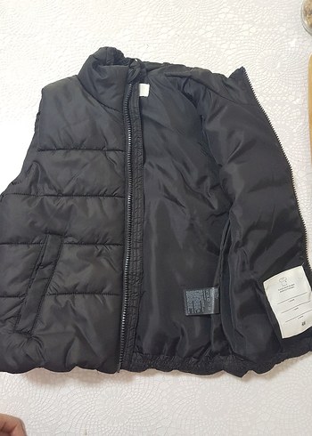 Erkek Çocuk Siyah Fermuarlı Yelek - Görsel 2