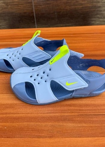 Sifir kullanilmadi orjinal.Mavi Erkek Çocuk Cırt Cırtlı Terlik - Görsel 2