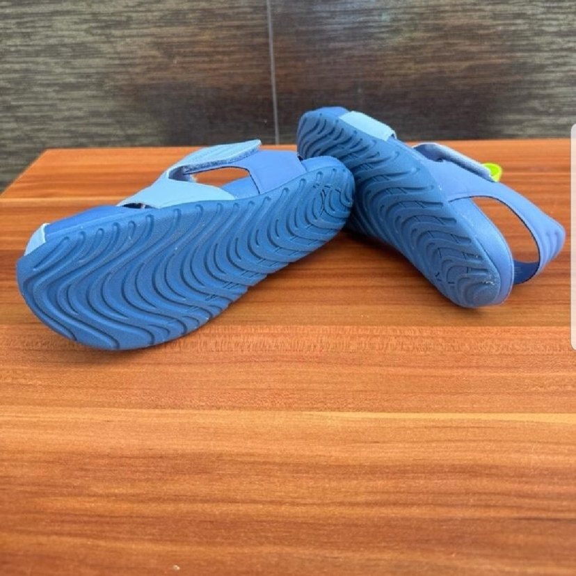 Sifir kullanilmadi orjinal.Mavi Erkek Çocuk Cırt Cırtlı Terlik - Görsel 3