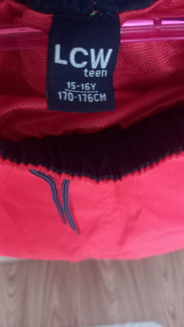 Kırmızı, Belden Bağlamalı Erkek Mini Şort - Görsel 2