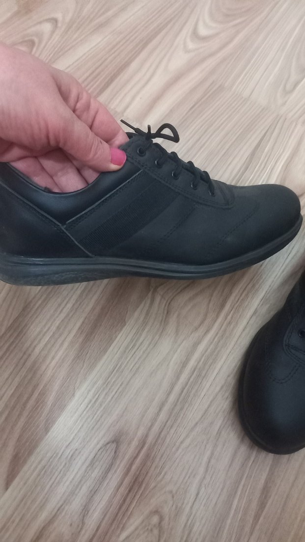 Erkek Siyah Goth Ayakkabı Bağcıkları - Görsel 3