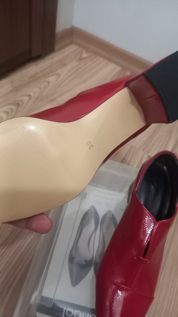 Parlak Kırmızı Kadın Topuklu Bot - Görsel 3