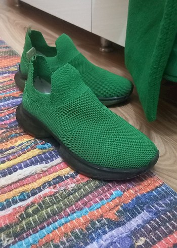 Yeşil Midi Kadın Kaban ayakkabı 38 no - Görsel 3