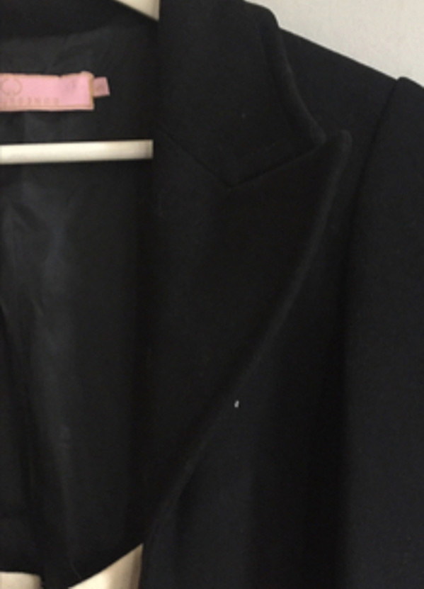 GG Siyah Kolsajlı Palto - Görsel 2