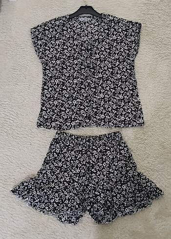 şortlu tulum takım - Görsel 5