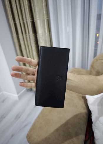 Siyah Deri Fermuarlı erkek Cüzdanı el çantası - Görsel 4