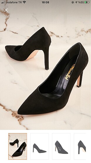 Siyah bambi stiletto