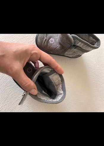Kız Çocuk Gri Nakışlı Bot - Görsel 3