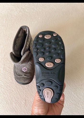 Kız Çocuk Gri Nakışlı Bot - Görsel 2