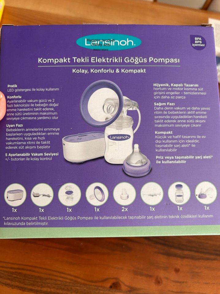 Lansinoh Kompakt Tekli Elektrikli Göğüs Pompası - Görsel 3