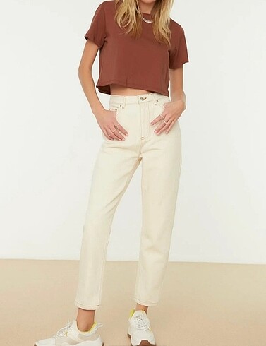 Trendyol ekru jean